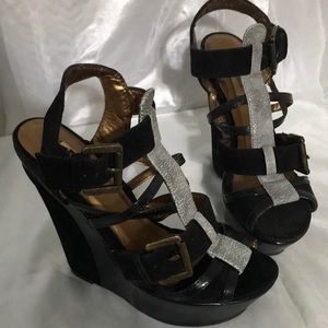 Promise platform open toe sandals